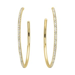 14KT YELLOW GOLD DIAMOND 1/8CTW EARRING
