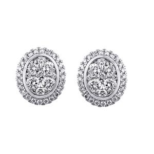 14KT WHITE GOLD DIAMOND 5/8CTW EARRING
