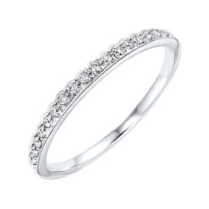 10KT WHITE GOLD DIAMOND 1/8CTW RING