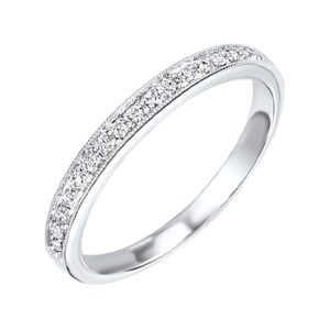 10KT WHITE GOLD DIAMOND 1/8CTW RING