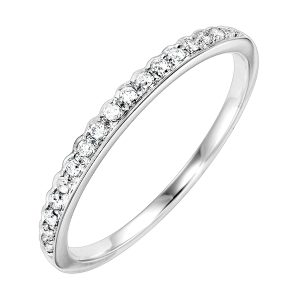 14KT WHITE GOLD DIAMOND 1/8CTW RING