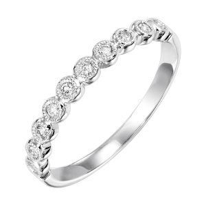 14KT WHITE GOLD DIAMOND 1/10CTW RING