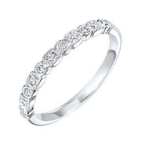 14KT WHITE GOLD DIAMOND 1/8CTW RING