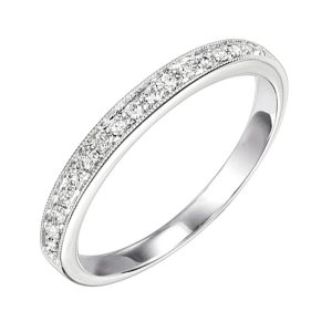 14KT WHITE GOLD DIAMOND 1/8CTW RING