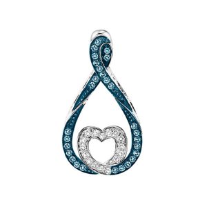 SILVER DIAMOND 1/4CTW PENDANT