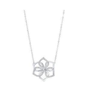 SILVER DIAMOND 1/5CTW NECKLACE