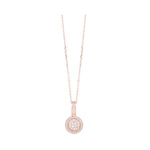 14KT ROSE GOLD DIAMOND 1/6CTW PENDANT