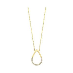 14KT YELLOW GOLD DIAMOND 1/12CTW PENDANT