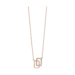 14KT ROSE GOLD DIAMOND 1/12CTW PENDANT