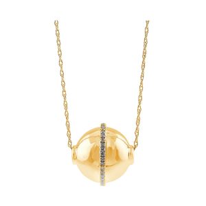 10KT YELLOW GOLD DIAMOND 1/8CTW PENDANT