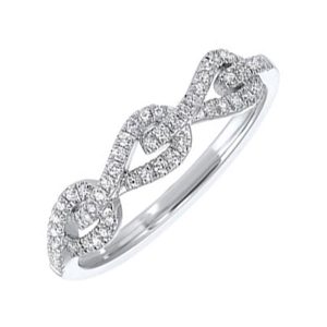 10KT WHITE GOLD DIAMOND 1/6CTW RING