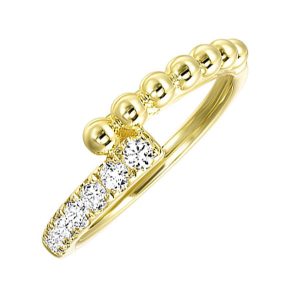 14KT YELLOW GOLD DIAMOND 1/4CTW RING
