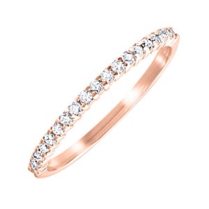 10KT ROSE GOLD DIAMOND 1/6CTW RING