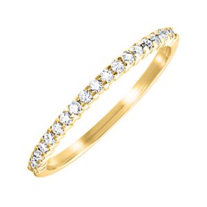 10KT YELLOW GOLD DIAMOND 1/6CTW RING