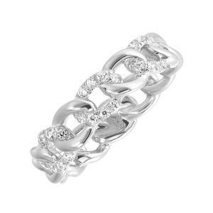 14KT WHITE GOLD DIAMOND 1/5CTW RING