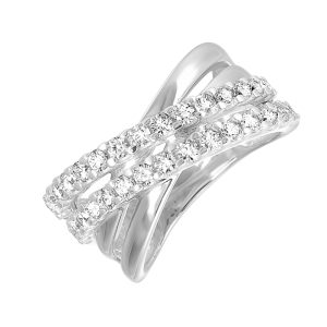 10KT WHITE GOLD DIAMOND 1CTW RING