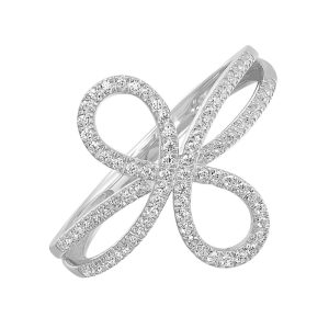 10KT WHITE GOLD DIAMOND 1/5CTW RING