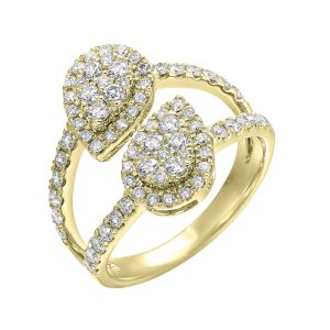 14KT YELLOW GOLD DIAMOND 1CTW RING