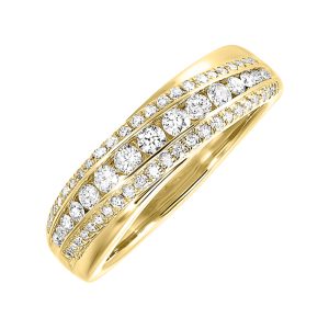 10KT YELLOW GOLD DIAMOND 1/2CTW RING