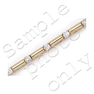 Ladies Blue Sapphire 14KY Bracelet